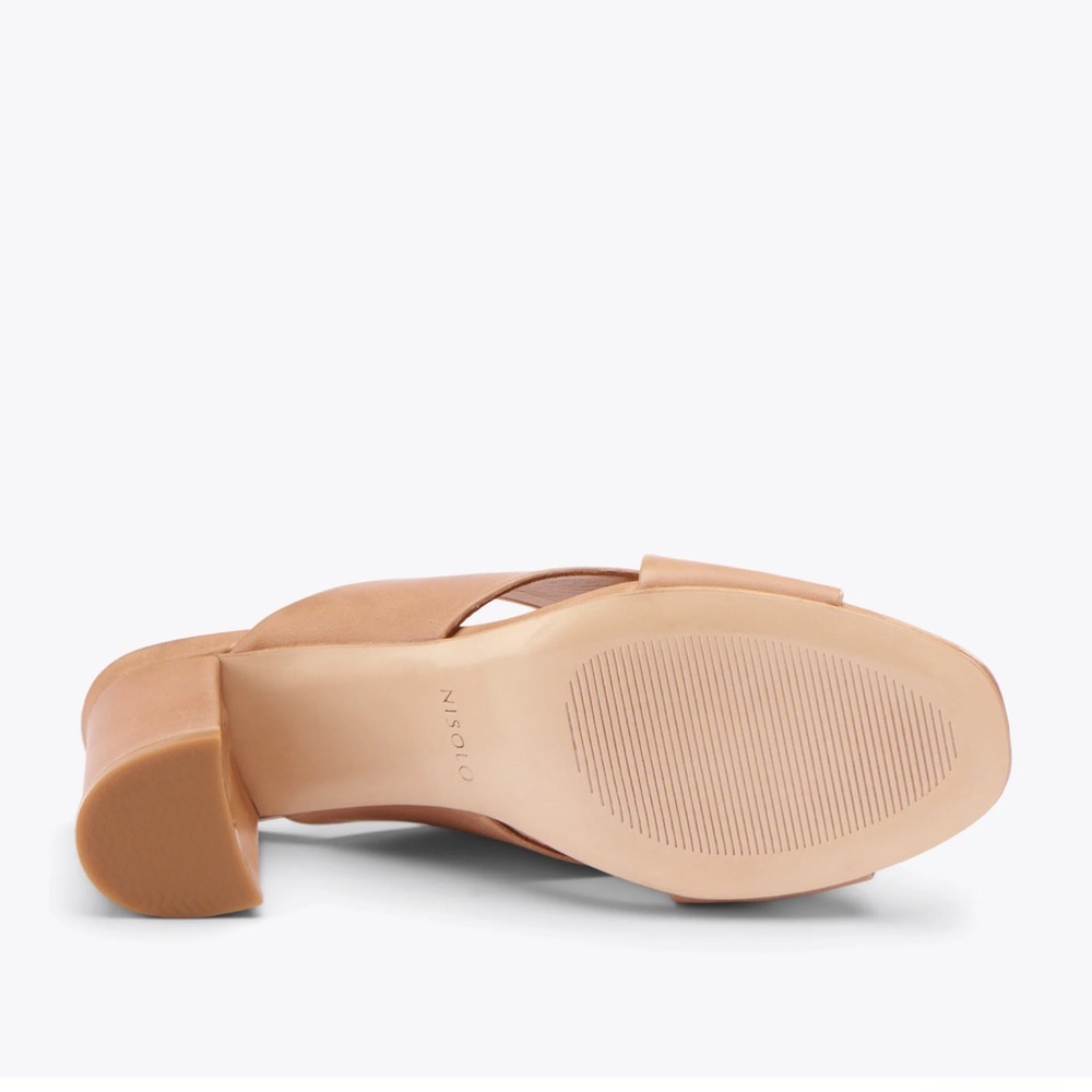 NEW IN BOX! Nisolo Tan Leather Mules - Picture 7 of 16